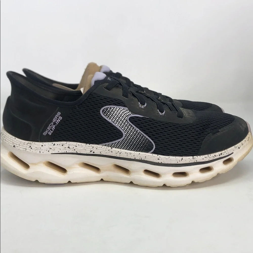 Skechers Go Walk Glide Step 2.0 Black Lavender Women’s Shoes - Size 8.5